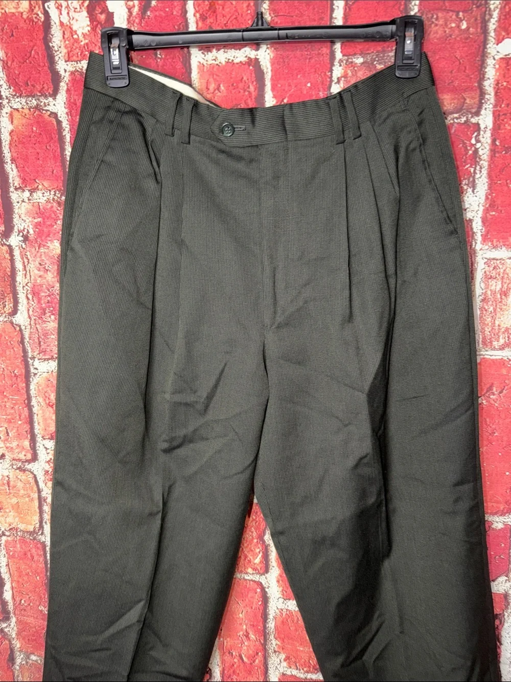 Men's Pleated Dress Pants - Black